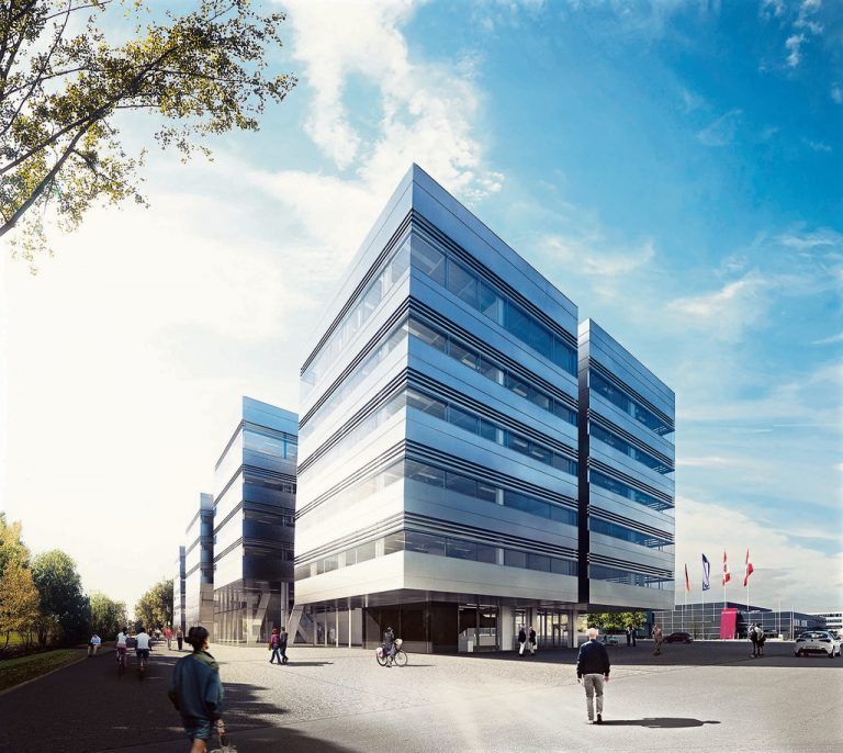 Der Neubau des Bürogebäudes Doppelmayr in Wolfurt. Foto: ZIMA