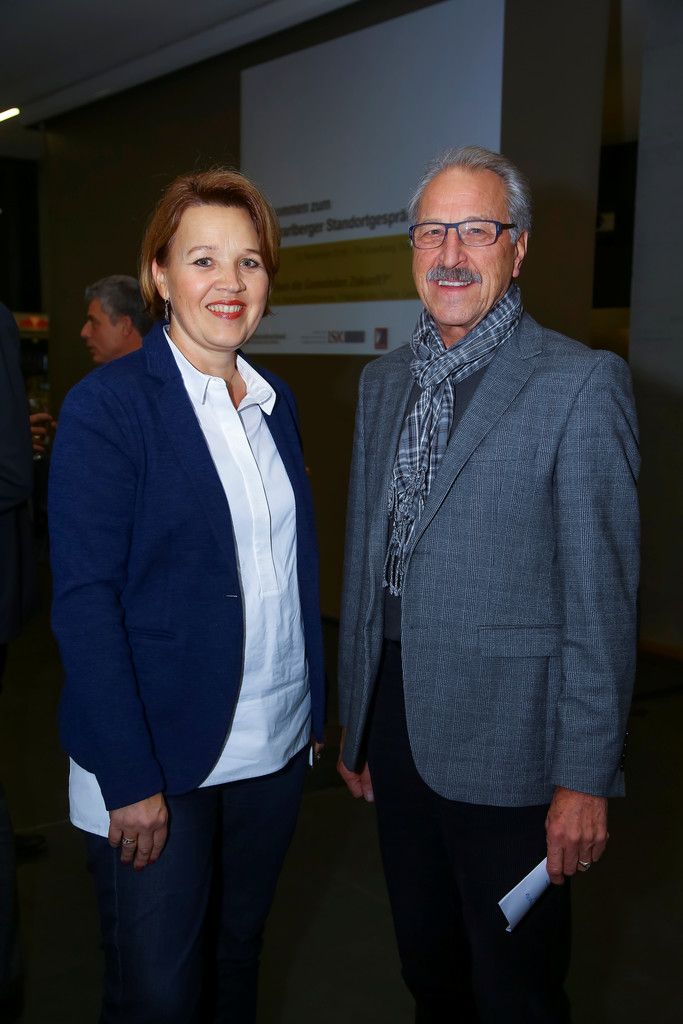 Die Dornbirner Stadtchefin Andrea Kaufmann und Altbürgermeister Erwin Mohr.