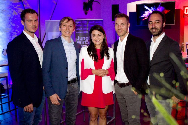 Die Gastgeber: Florian Wassel, Alexander Bitsche, Verena Eugster, Peter Flatscher und Alexander Abbrederis (v.l.).