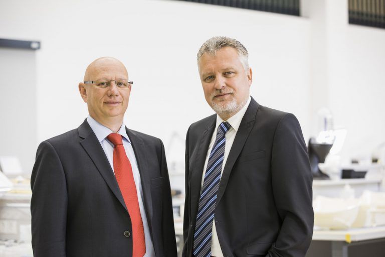 Die Geschäftsführer Hannes Hämmerle (l.) und Wolfgang Humml. 1zu1/Todorovic