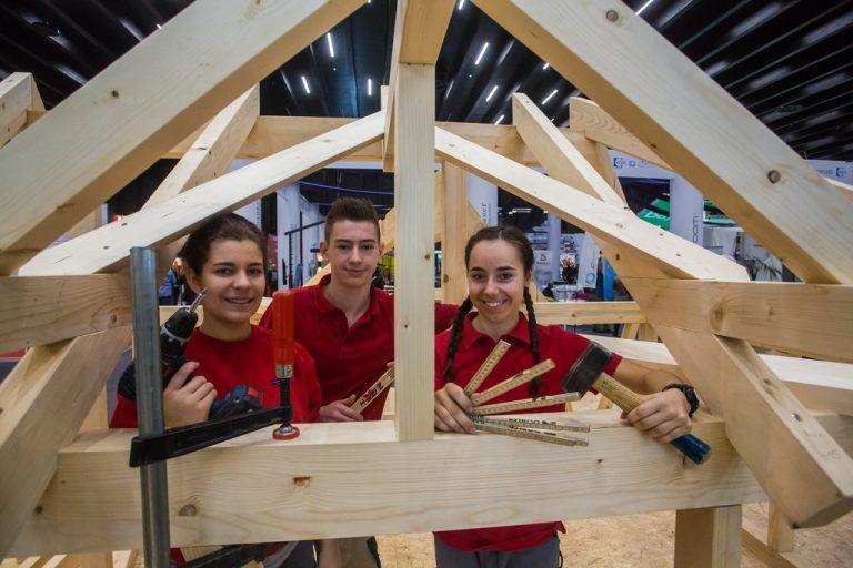 Die Schüler der HTL Rankweil zeigen auf der com:bau auch heuer wieder ihr Können.
