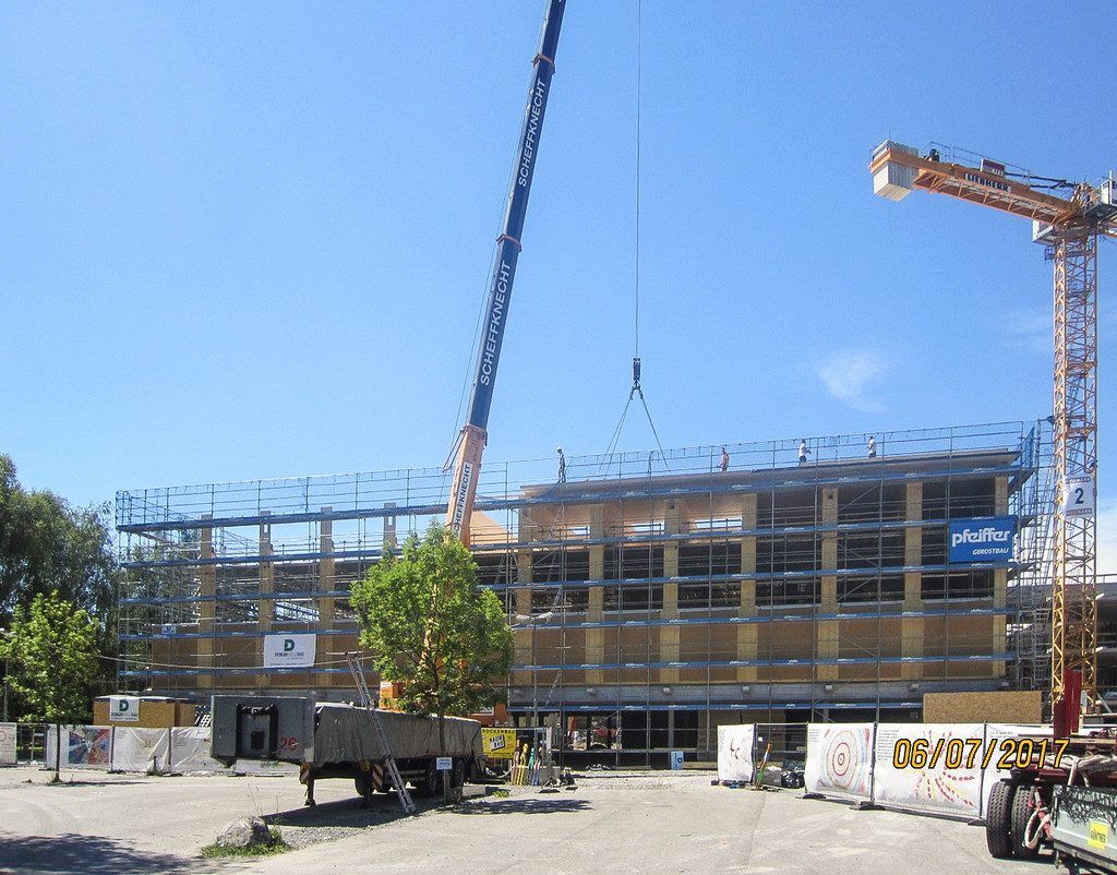 33 Meter Spannweite für Harder Sporthalle