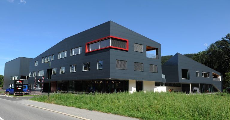 Die Zentrale von Skinfit in Koblach wurde 2012 bezogen.Fotos: Skinfit