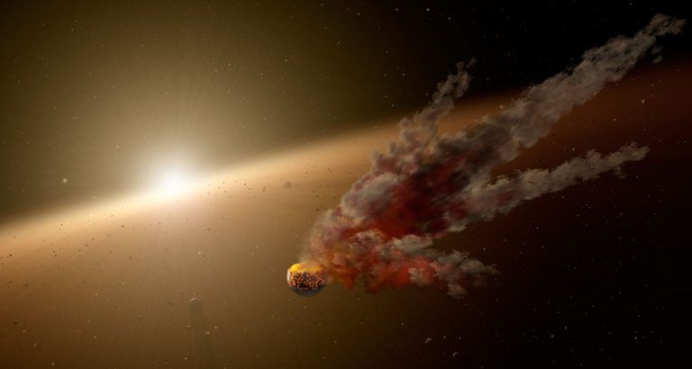 Diese Illustration der Nasa zeigt den Stern mit der Katalognummer KIC 8462852, der auch Tabbys Stern genannt wird. AFP/NAsa