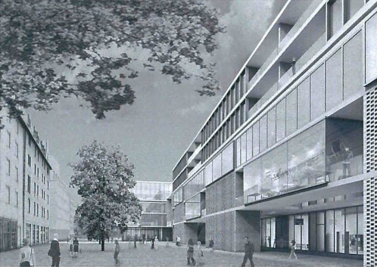 Diesen Entwurf reichte Architekt Hermann Kaufmann zum Wettbewerb der Seestadt-Gestaltung ein. Bild: AHK