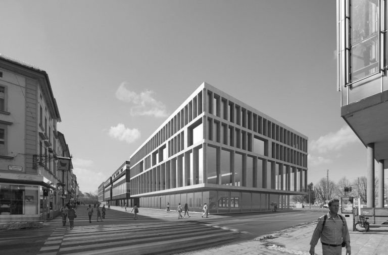 Diesen Vorschlag reichten Cukrowicz Nachbaur Architekten für die Seestadt ein.