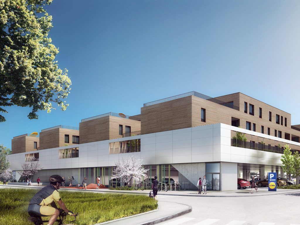 Wohnen über dem Fachmarktzentrum