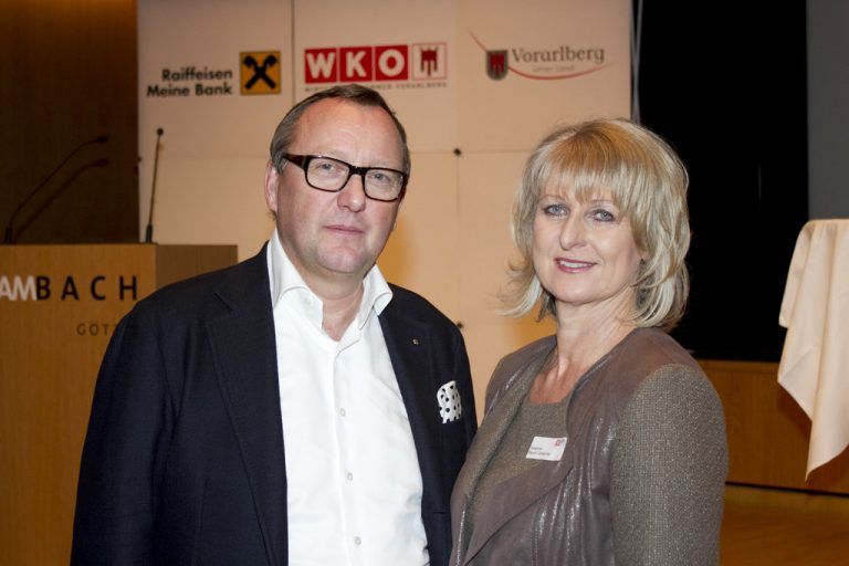 „Digital-Darwinist“ Karl-Heinz Land und EPU-Sprecherin Susanne Rauch-Zehetner beim EPU-Tag. Foto: Franc