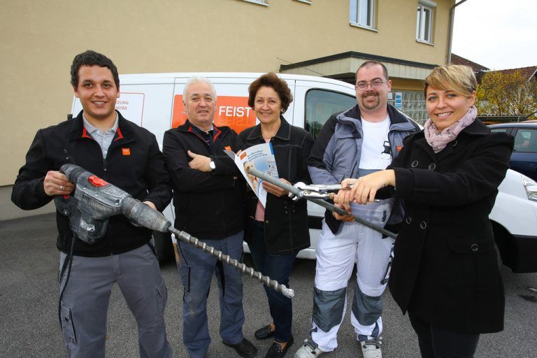 Ein starkes Team für alle Arten der Haustechnik ist die Satteinser Firma Feist Haustechnik. Foto: VN/Hofmeister