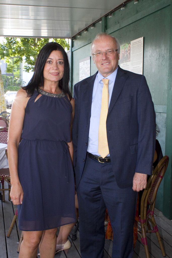 Elke Böhler und Dozent Reinhard Haller.