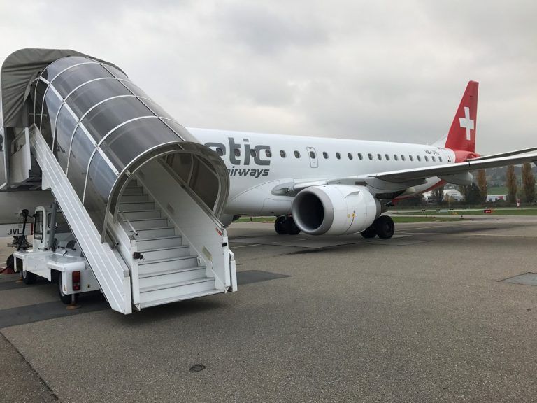 Helvetic-Flieger nach Wien