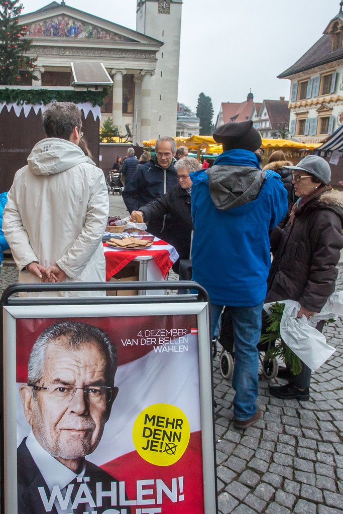 Wahlkampf am ersten Advent