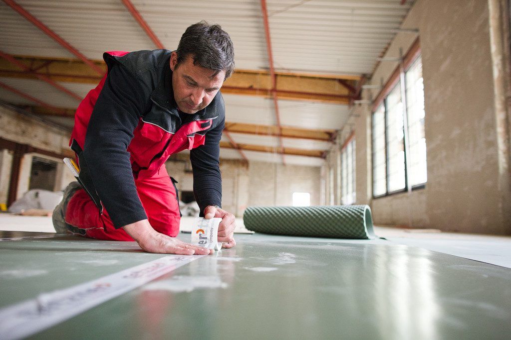 Trittschalldämmung mit CE-Kennzeichen