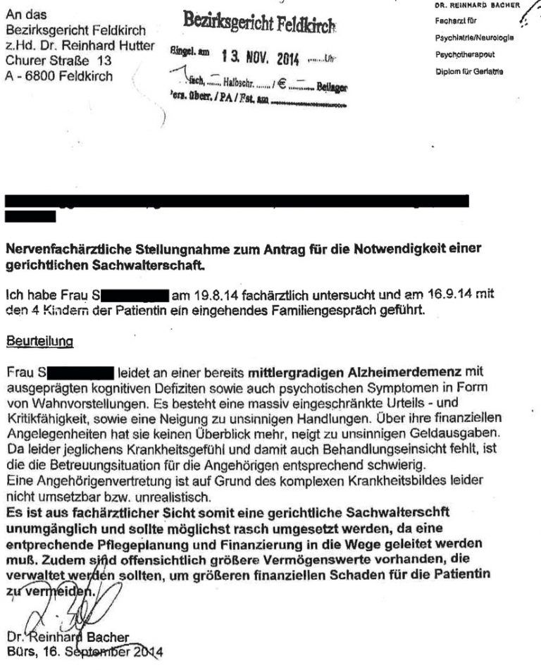 Gerichtsverfahren am Pranger