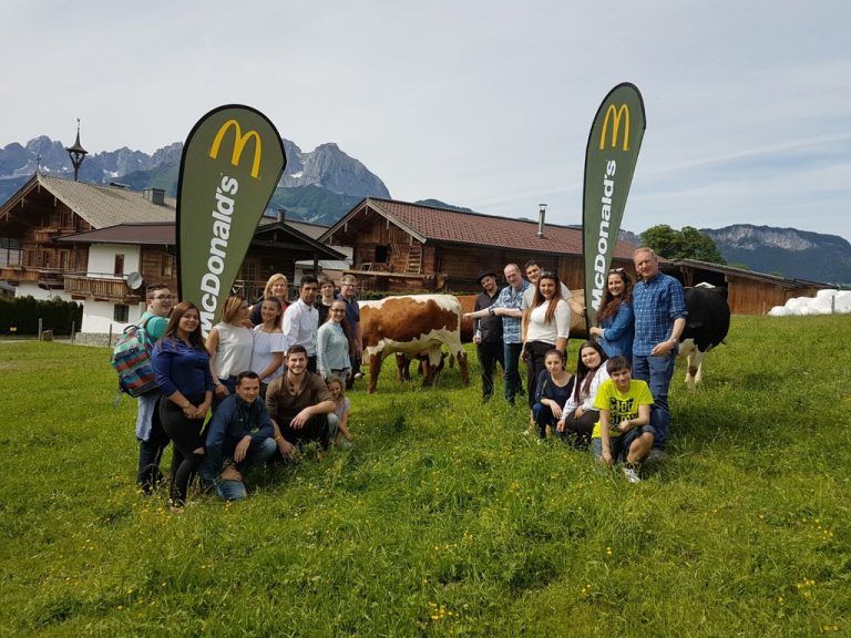 Auf der McDonald’s Rinder-Flagship-Farm