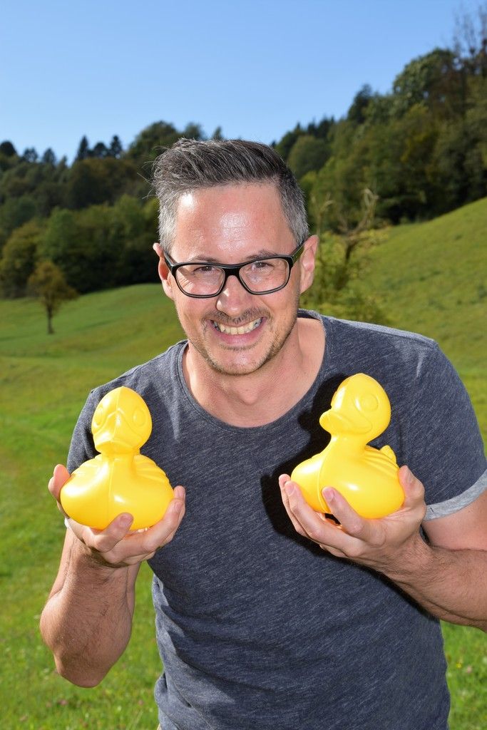Ein "Entenpapa" in Aktion
