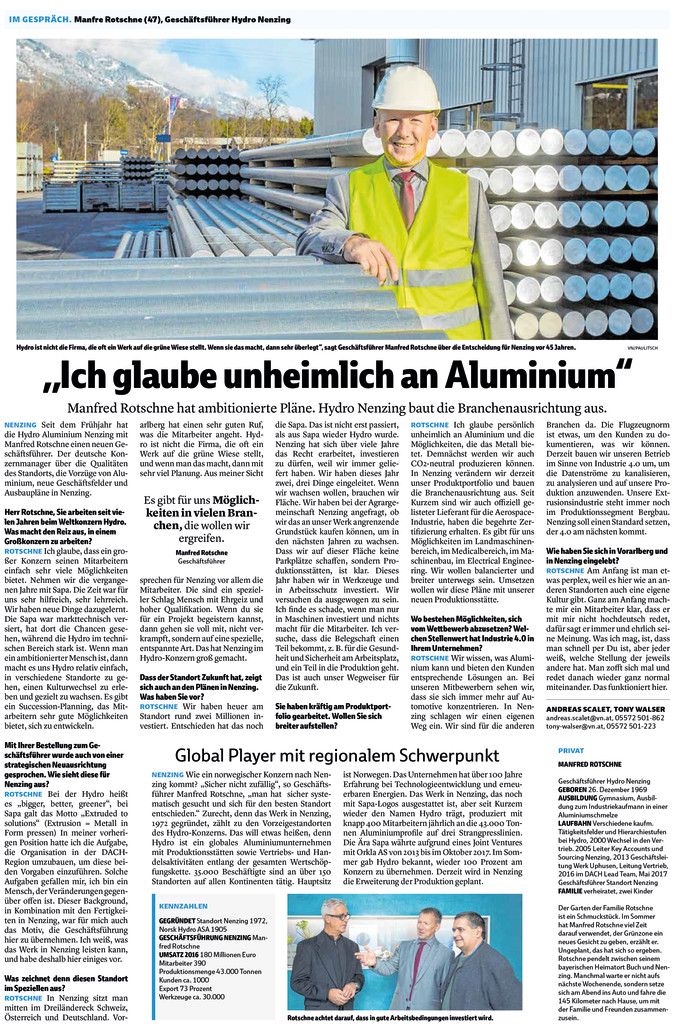 "Wir sind Aluminium"