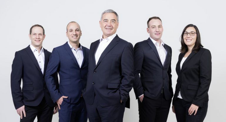 Florian Bösch, David Wielath, Wolfgang, Lukas und Stephanie Mayer sind Ihre Ansprechpartner bei MAYER Personalmanagement in Rankweil.Mayer