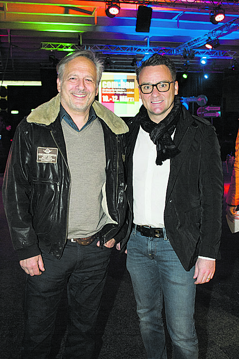 Fotokünstler Conrad Amber (l.) und Caterer Harald Otti.