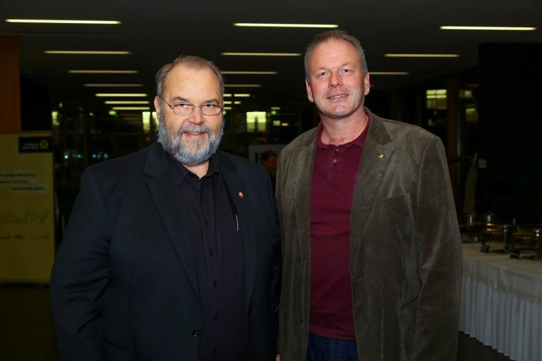 Gemeindeverbands-Vize Werner Müller (li.) und der Götzner Bgm. Christian Loacker.