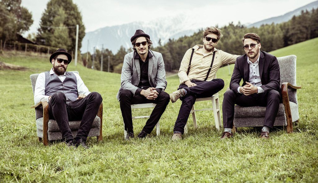 Südtiroler Folkrock-Band Mainfelt gastiert beim Woodrock-Festival in Bludenz.