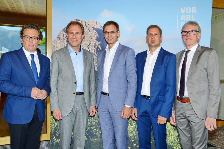 Hans-Peter Metzler, Christian Schützinger, Markus Wallner, Reinhard Prügl und Wilfried Hopfner.