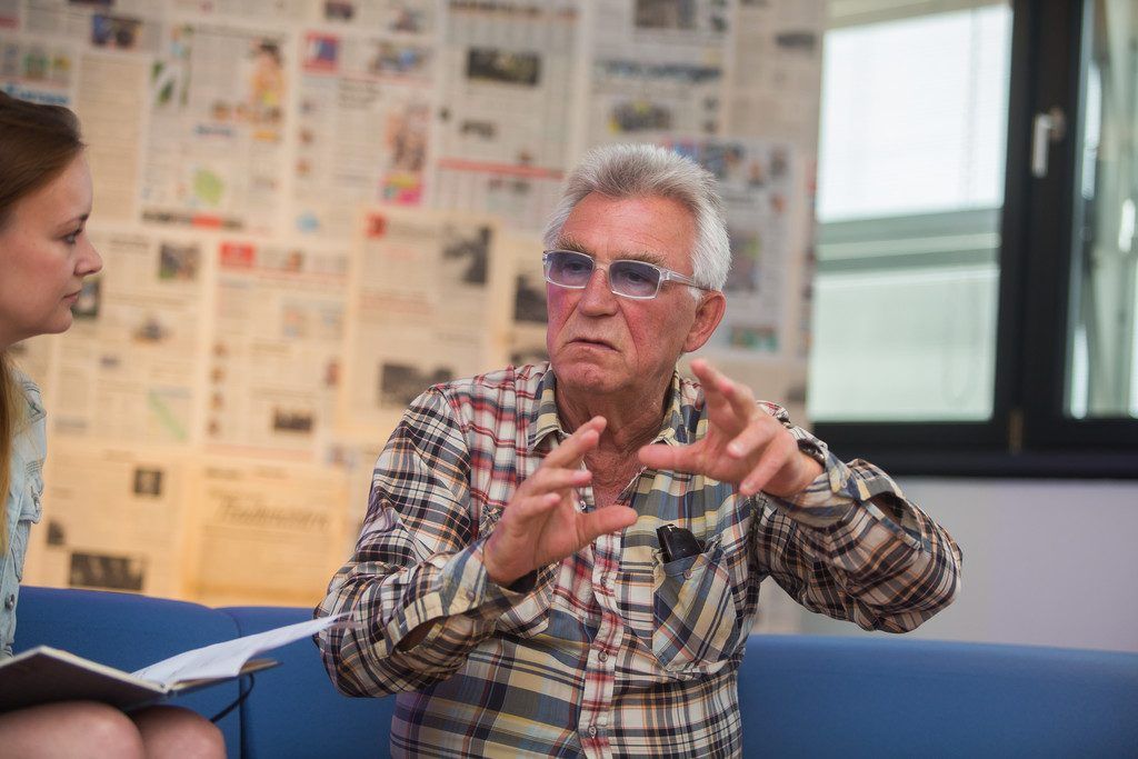 Publikumsliebling Heinz Marecek im VN-Interview über „Das ist ein Theater“.