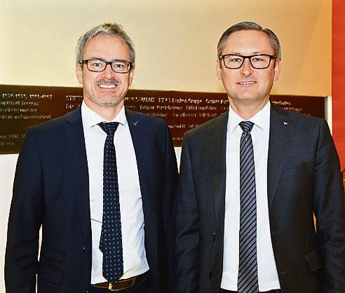 Helmut Winkler (l.) und Gerhard Hamel (Volksbank).
