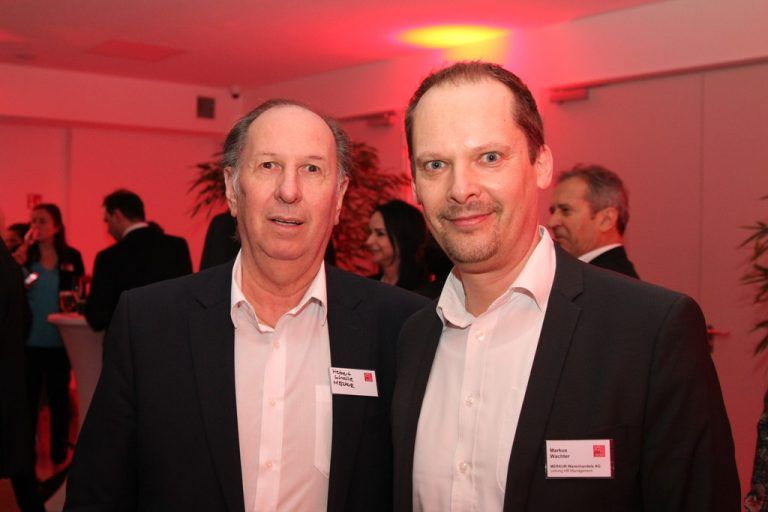 Herbert Schalle (l.) und Markus Wachter waren für Merkur bei der
