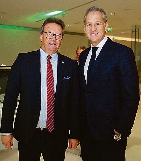 Im Gespräch: Hermann Metzler (l.) und Martin Ohneberg.