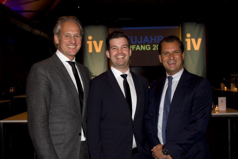 IV-Präsident Martin Ohneberg und Geschäftsführer Mathias Burtscher mit dem Salzburger IV-Präsidenten Peter Unterkofler. Franc