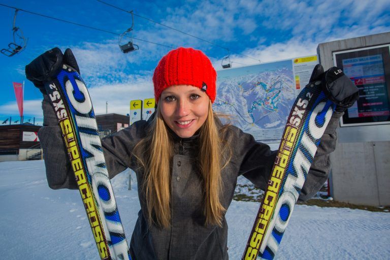 Jaqueline aus Bludenz auf dem Hochjoch. Foto: VN/Steurer