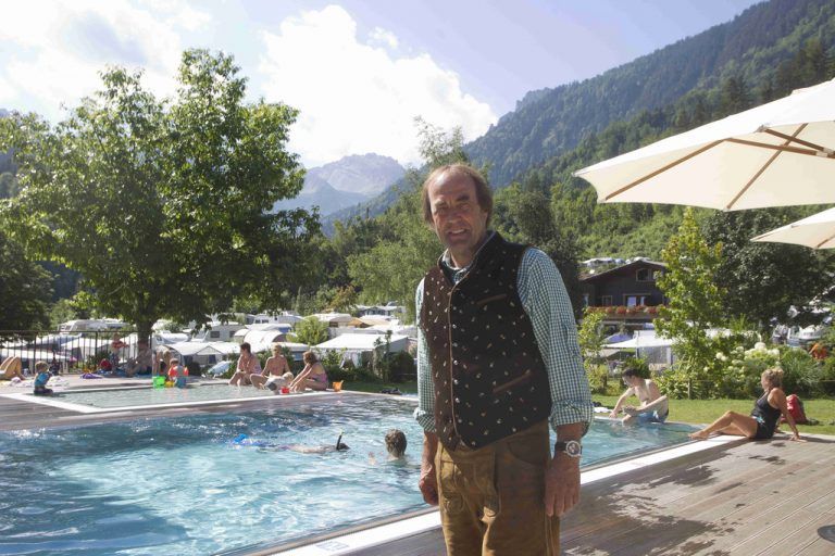 Josef Morik vom Alpencamping heimst wichtige Awards ein. VN/Paulitsch