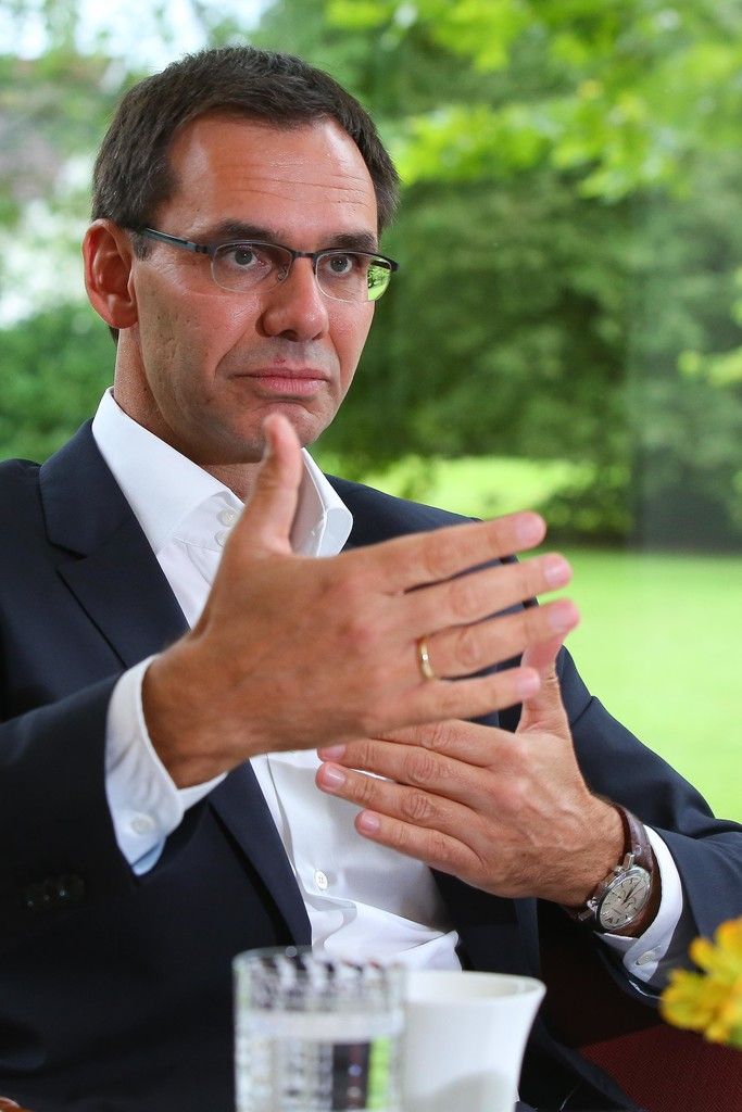 Landeshauptmann Markus Wallner findet lobende Worte für das Regierungsprogramm von Sebastian Kurz und Heinz-Christian Strache. VN/HB