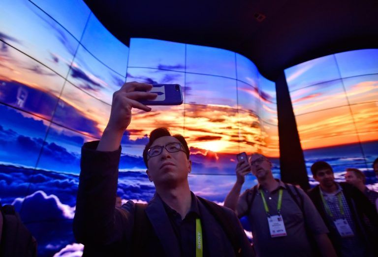 LG Television denkt an zusammenrollbare OLED-Fernseher. AFP