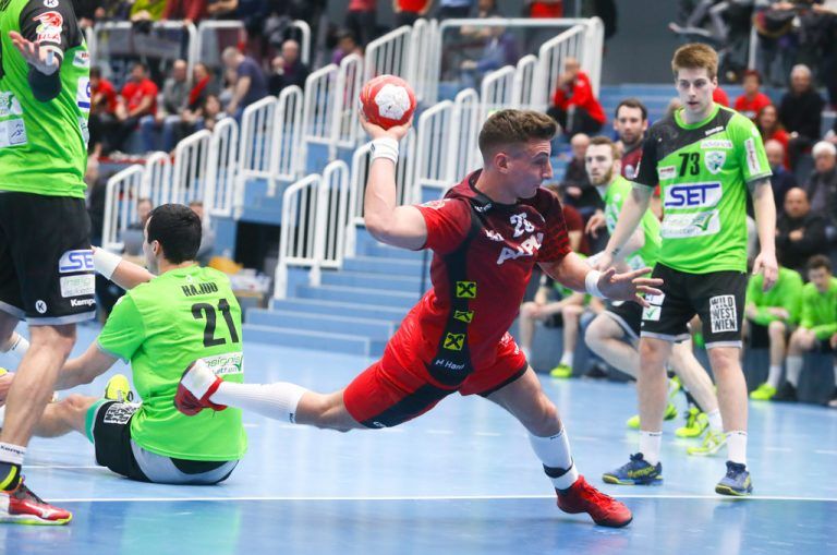 Lukas Herburger glänzte mit insgesamt sieben Treffern und war gegen West Wien der Topscorer.hartinger