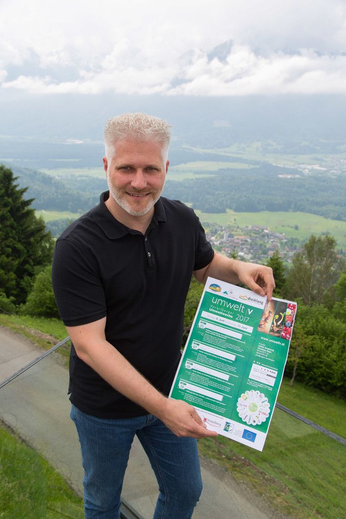 Matthias Mayr liegen Umweltthemen am Herzen. Deshalb beteiligt sich die Dreiklangregion heuer das erste Mal an der Umweltwoche. VN/HB