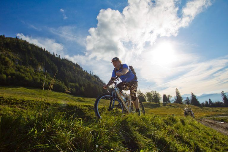 Mit dem Rad über Stock und Stein, das macht Spaß. Foto: VN