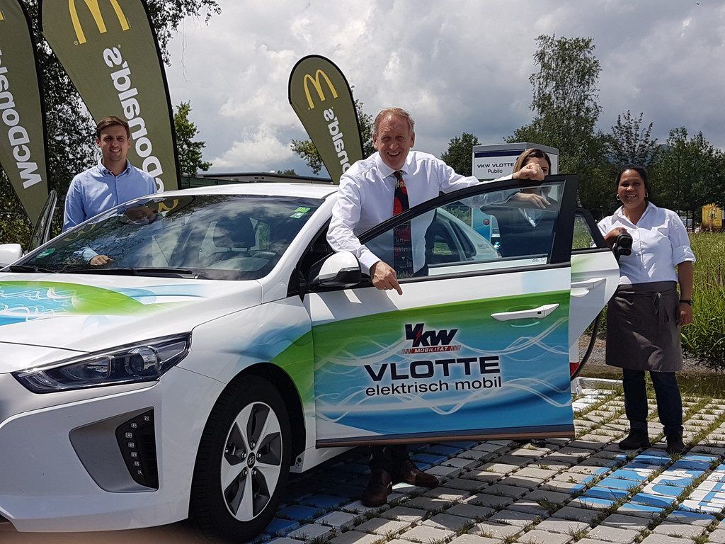 Strom tanken bei McDonald’s Lustenau