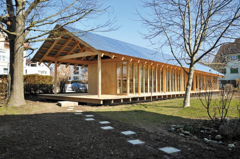 Preis für ein Holzbauprojekt außer Landes: das Haus A im Schweizer Ort Eschlikon.