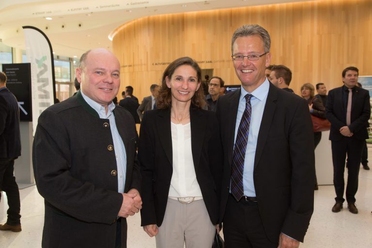 Rudolf Gort, Cornelia Sinz-Rhomberg und Ernst Dejaco (v. l.).