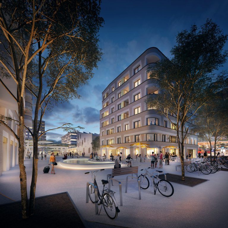 Rund 60 Millionen Euro wird die Realisierung der Bahnhofcity Feldkirch kosten. Wie das Quartier aussehen wird, kann schon jetzt besichtigt werden. FB