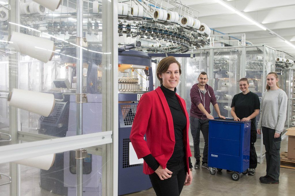 Lehrlinge sollen vor Motivation sprühen, wünscht man sich beim Textilbetrieb.