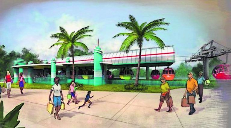 So sieht das neue Drehkreuz in der Disneyworld in Orlando aus. Produziert wird es bei Doppelmayr.Disney