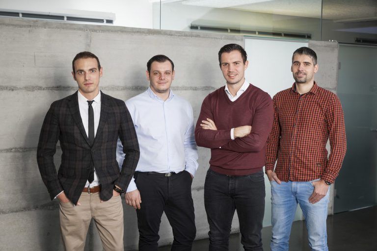 Towa-Führungsteam: Matteo Ender (Creative Director), GF Marko Tovilo und Florian Wassel, Benjamin Meier (Leiter Entwicklung).