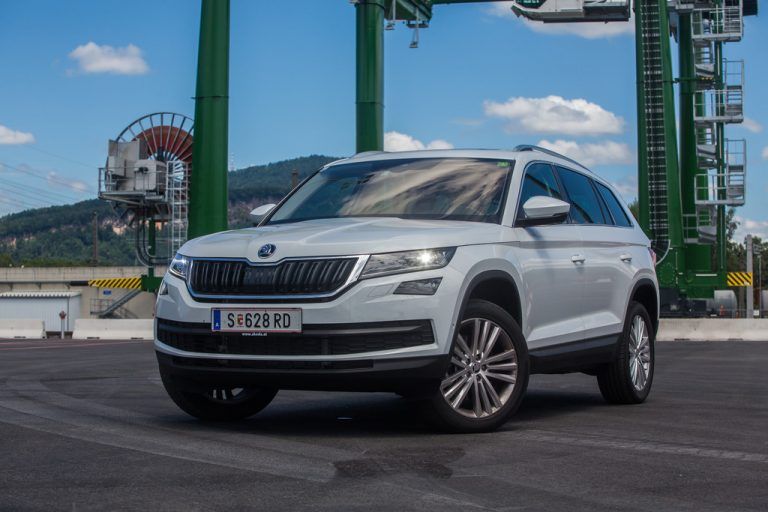 Trotz üppiger Abmessungen wirkt der Skoda Kodiaq nicht protzig. Das schuldet er seinen feinen Proportionen.Fotos: VN/Steurer