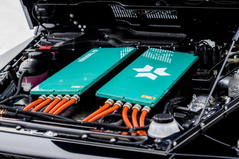Umgebaute G-Klasse: E-Antrieb statt großem Dieselaggregat.