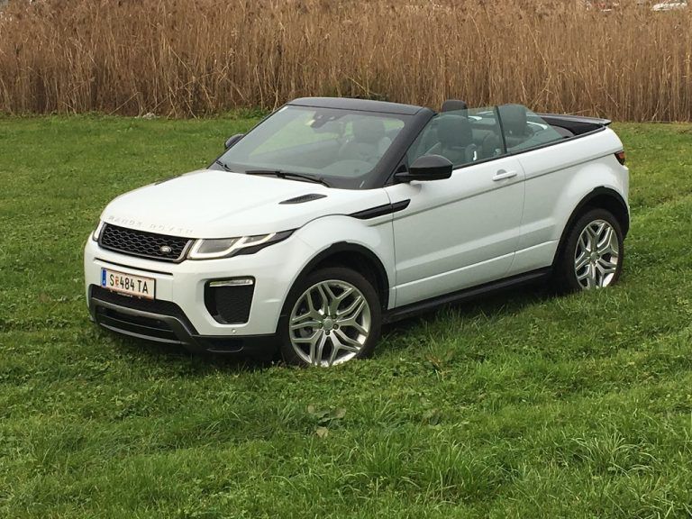 Unikat am Markt: Das erste SUV-Cabrio ist ein echter Hingucker. Der Range Rover Evoque weckt Begehrlichkeiten. Fotos: VN/Gasser