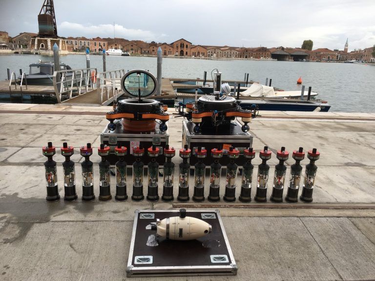 Unterwasser-Roboter sollen im Schwarm die Lagune von Venedig erkunden.
              
              APA/EU PROJECT SUBCULTRON