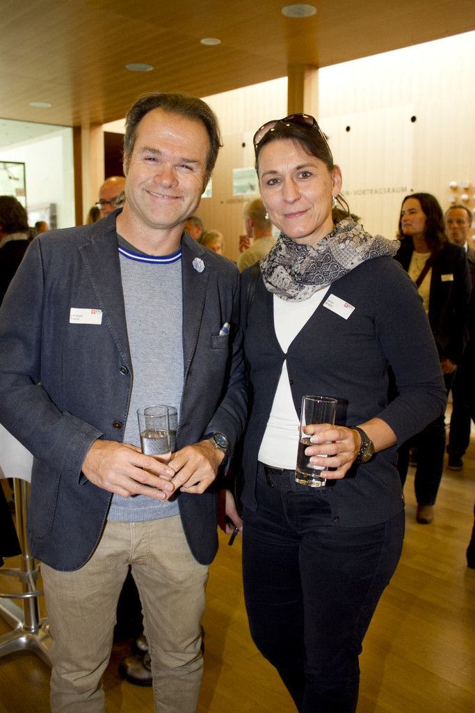 Veranstalter Christoph Tratter und Sabine Bergner.